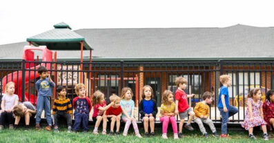 LeafSpring School Students Outside